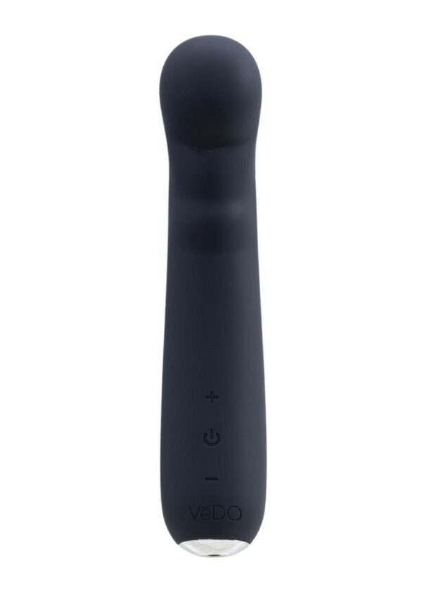 VeDO Midori Rechargeable Silicone G-Spot Vibrator - Just Black - Image 3
