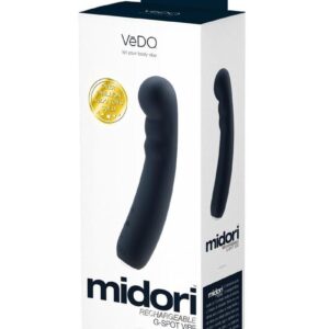 VeDO Midori Rechargeable Silicone G-Spot Vibrator - Just Black