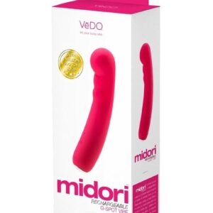 VeDO Midori Rechargeable Silicone G-Spot Vibrator - Foxy Pink