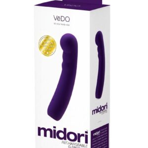 VeDO Midori Rechargeable Silicone G-Spot Vibrator - Deep Purple