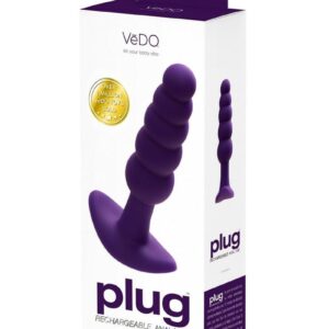 VeDO Plug Rechargeable Silicone Anal Plug - Perfectly Purple