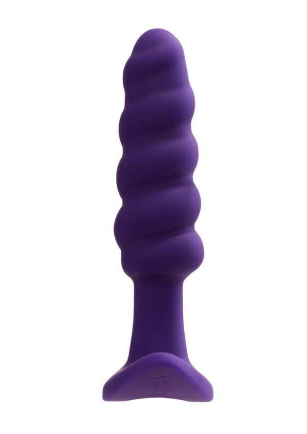 VeDO Twist Rechargeable Silicone Anal Plug - Perfectly Purple - Image 4