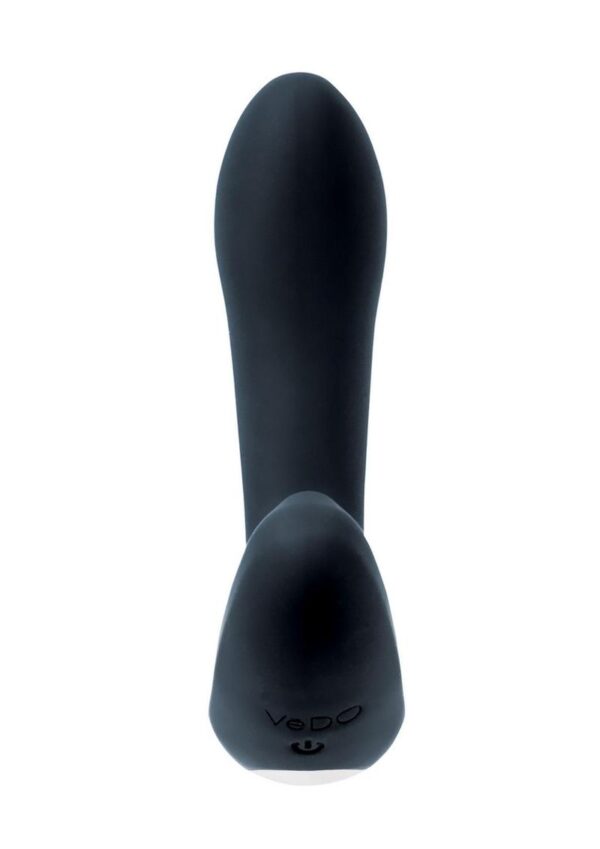 VeDo Volt Rechargeable Silicone Prostate Massager - Black - Image 3