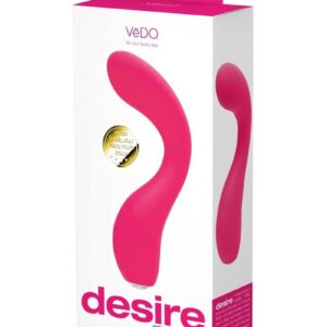 VeDo Desire Rechargeable Silicone G-Spot Vibrator - Pink