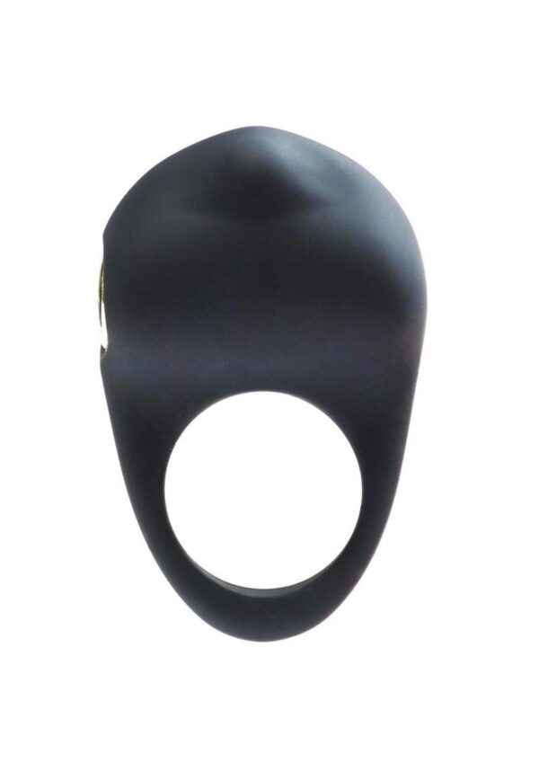 VeDO Roq Rechargeable Vibrating Silicone Cock Ring - Just Black - Image 4