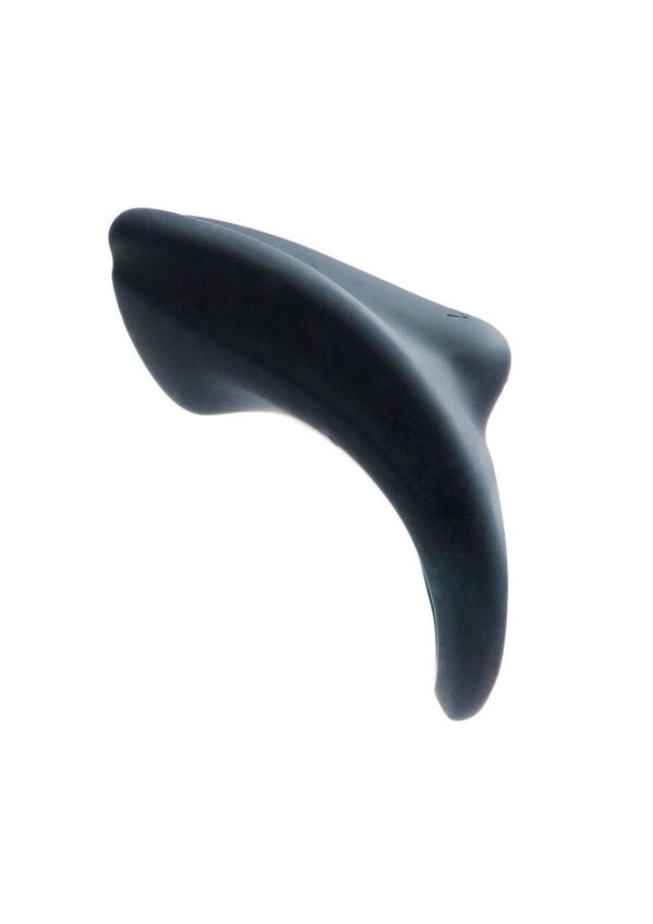 VeDO Overdrive Plus Rechargeable Vibrating Silicone Cock Ring - Just Black - Image 4