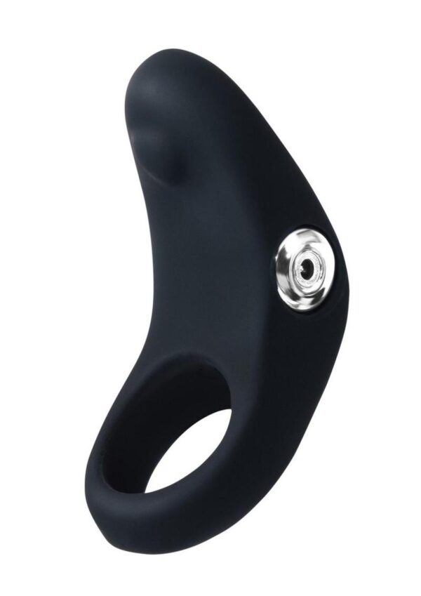 VeDo Rev Silicone Rechargeable Vibrating Cock Ring - Black - Image 3
