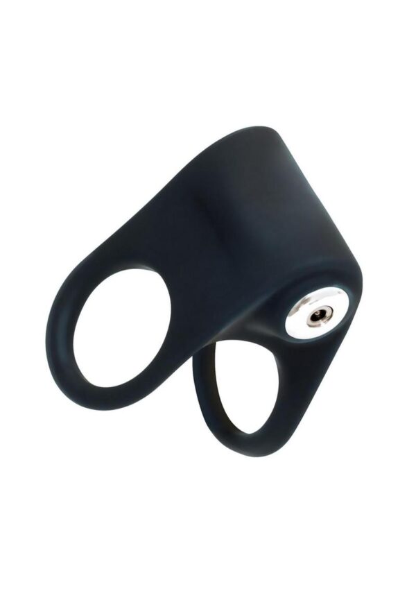 VeDo Hard Rechargeable Silicone Cock Ring - Black - Image 3