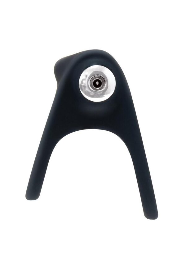 VeDo Hard Rechargeable Silicone Cock Ring - Black - Image 4