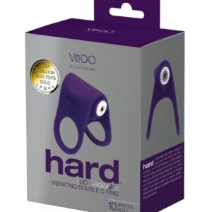 VeDo Hard Rechargeable Silicone Cock Ring - Purple