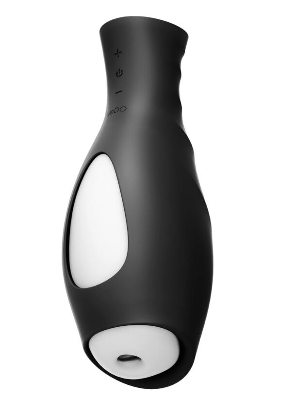 VeDO Torpedo Rechargeable Vibrating Stroker - Just Black/Glow In The Dark - Image 2