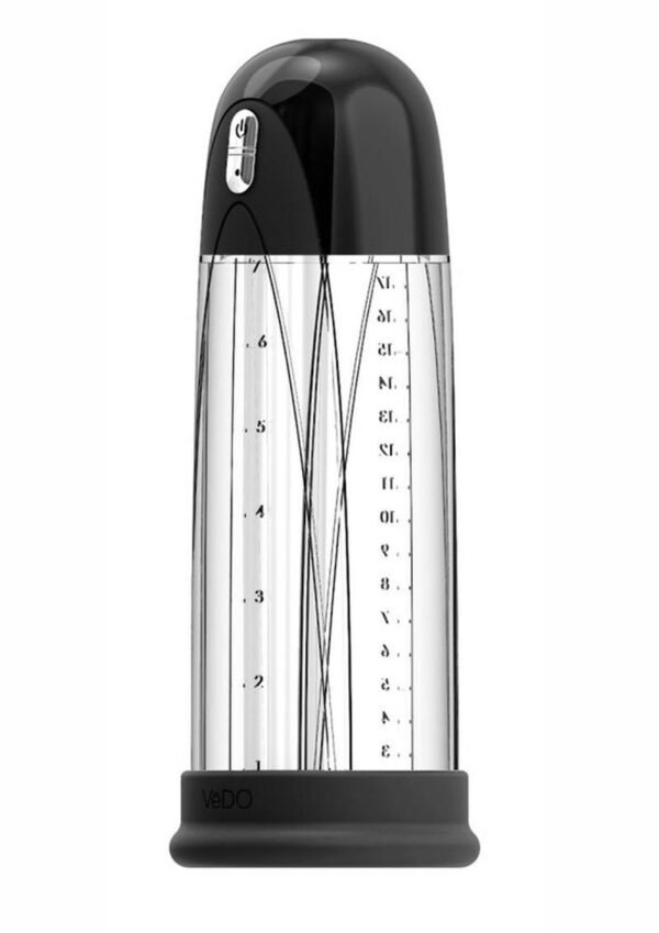 VeDO Pump Rechargeable Silicone Vacuum Penis Pump - Just Black - Image 2