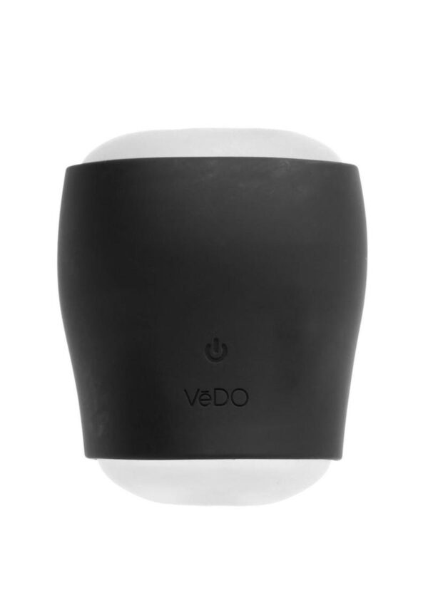 VeDO Grip Rechargeable Silicone Vibrating Sleeve - Just Black/Glow In The Dark - Image 2