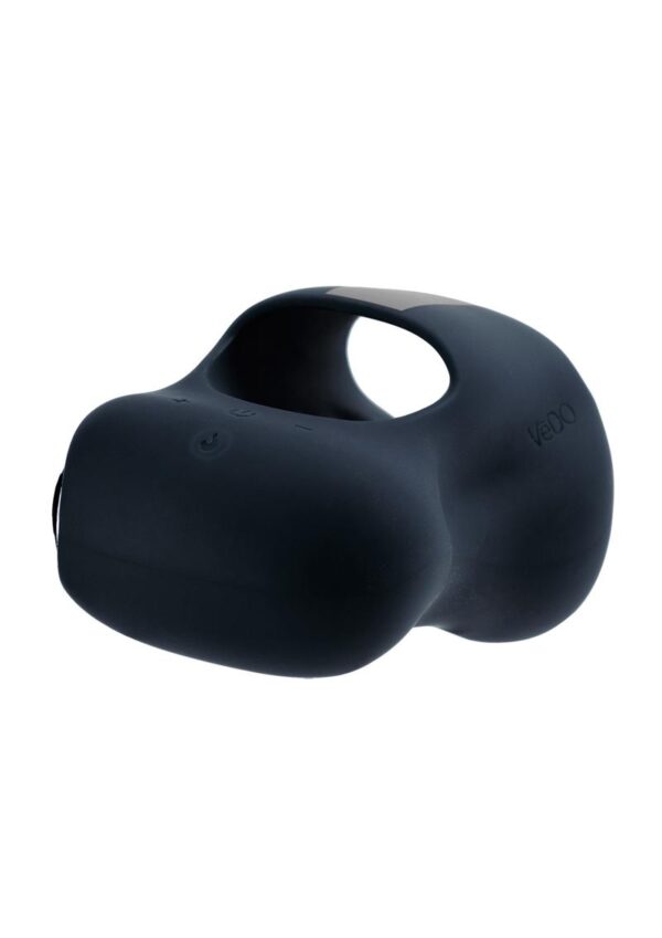 VeDO Hotrod Silicone Rechargeable Warming Masturbator - Just Black - Image 2