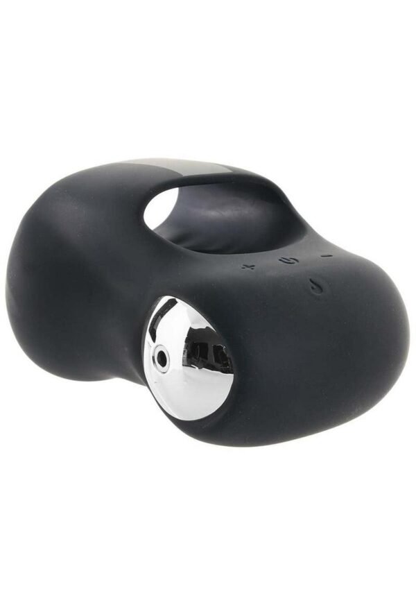 VeDO Hotrod Silicone Rechargeable Warming Masturbator - Just Black - Image 3