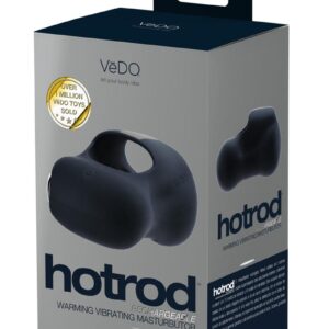 VeDO Hotrod Silicone Rechargeable Warming Masturbator - Just Black