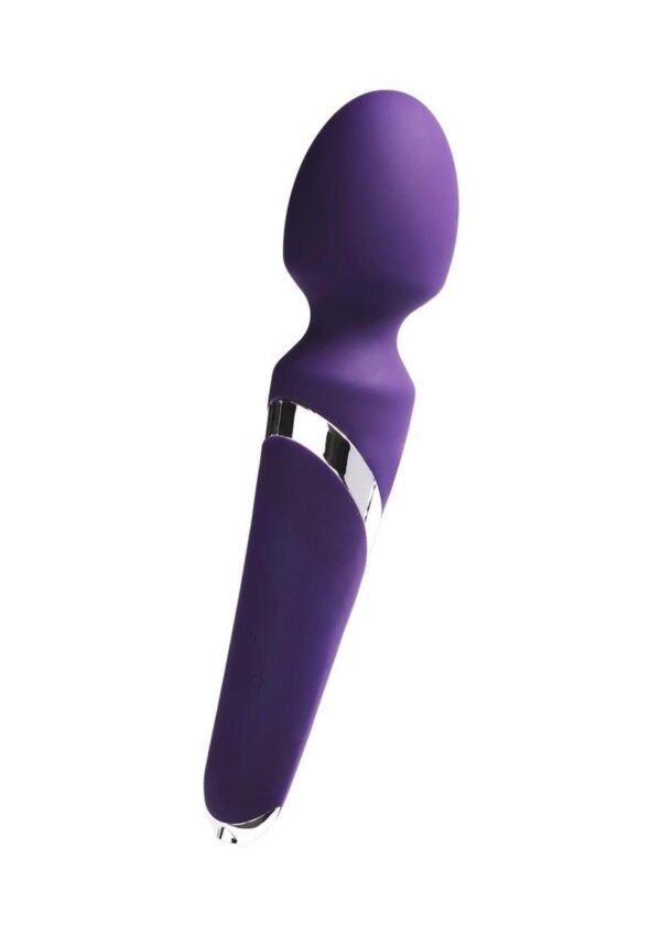 VeDO Wanda Rechargeable Silicone Wand Massager - Deep Purple - Image 3