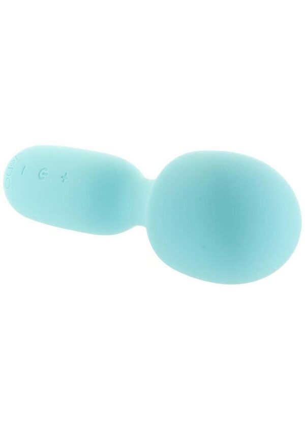 VeDO Wini Silicone Rechargeable Mini Wand Massager - Tease Me Turquoise - Image 3