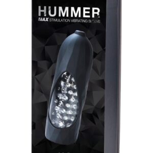VeDO Hummer 2.0 Silicone Rechargeable Vibrating Stroker - Crystal Clear/Black Pearl