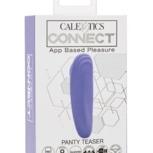CalExotics Connect Panty Teaser Rechargeable Silicone App Compatible Panty Vibrator with Remote Control - Purple
