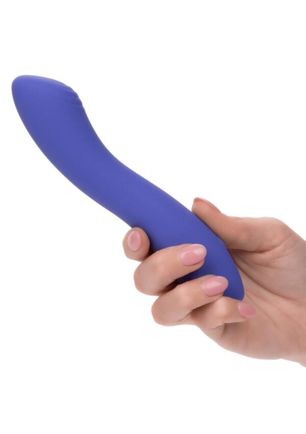 CalExotics Connect Contoured G Rechargeable Silicone App Compatible G-Spot Vibrator with Remote Control - Purple - Image 4