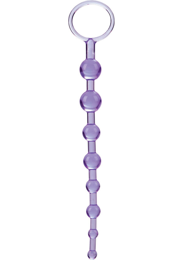First Time Love Anal Beads - Purple - Image 2