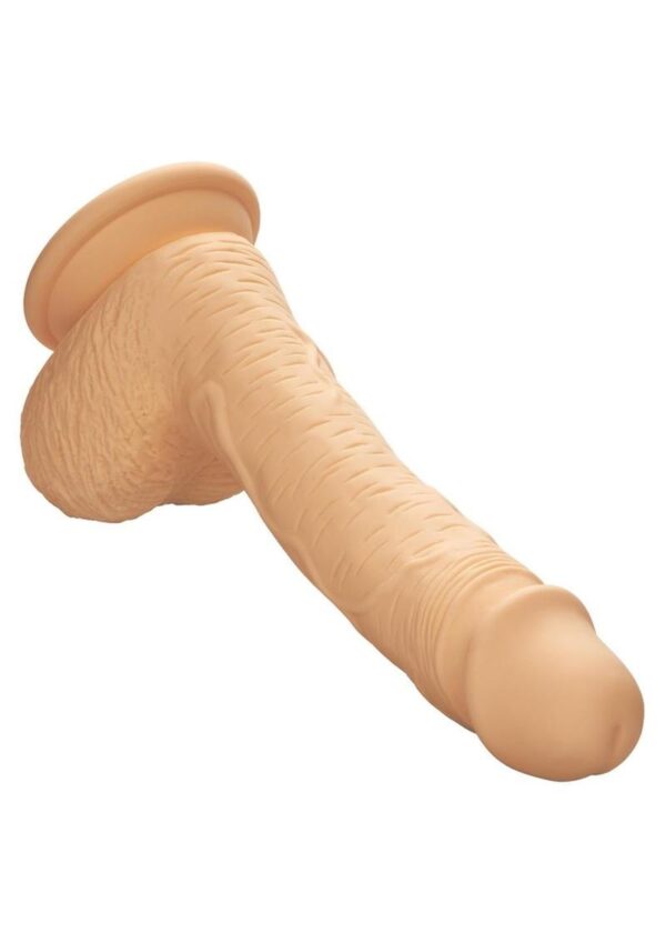 Silicone Studs Dual Density with Suction Cup Base 6.25in - Vanilla - Image 2