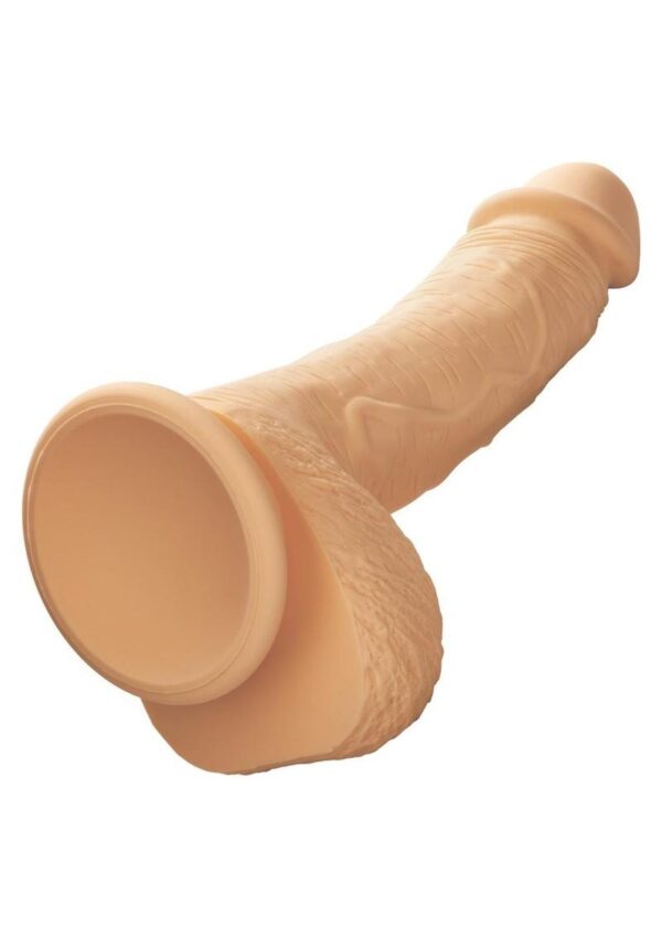 Silicone Studs Dual Density with Suction Cup Base 6.25in - Vanilla - Image 3
