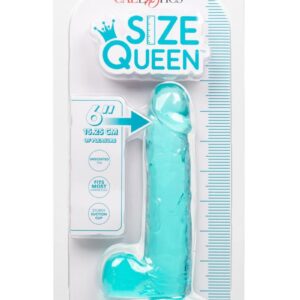 Size Queen Dildo - 6in - Blue