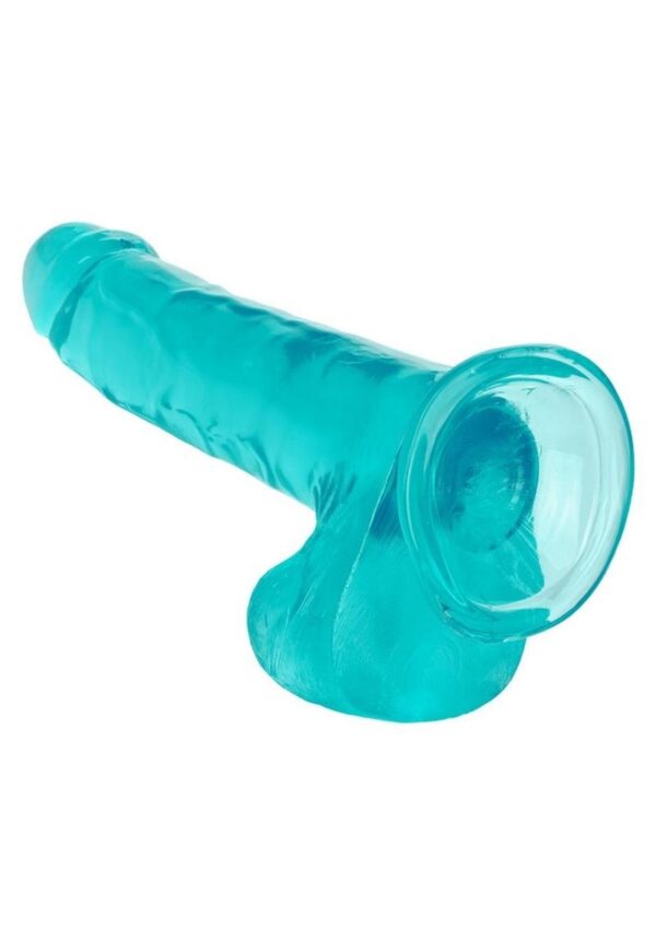 Size Queen Dildo - 8in - Blue - Image 3