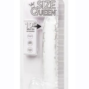 Size Queen Dildo 10in - Clear