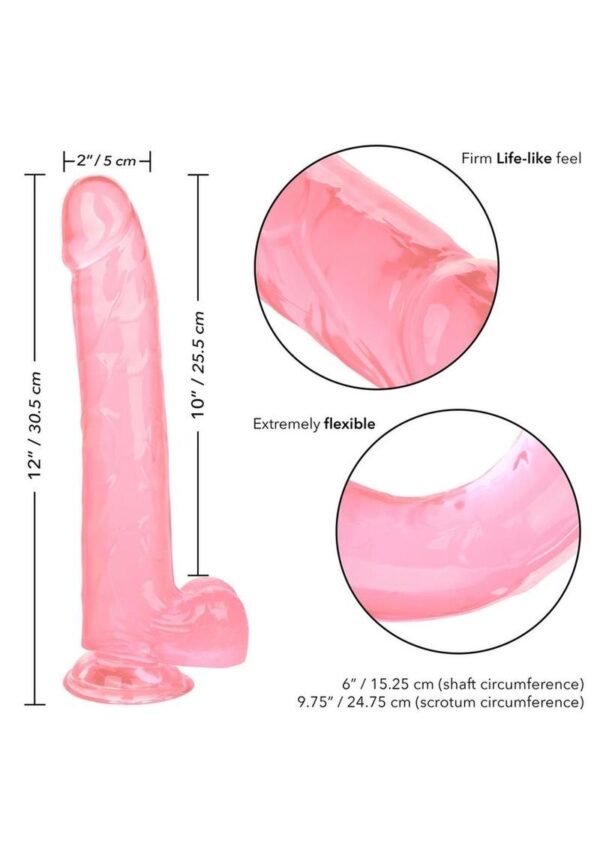 Size Queen Dildo - 10in - Pink - Image 4