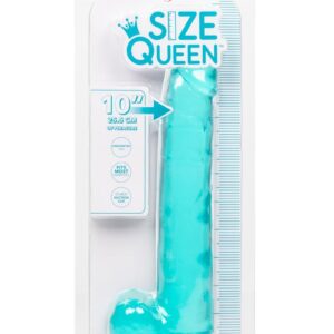 Size Queen Dildo - 10in - Blue
