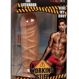 Working Stiff The Lifeguard Realistic Posable Dildo with Suction Cup - Caramel