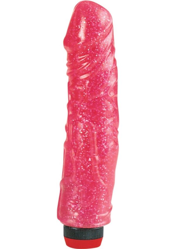 Hot Pinks Devil Dick Vibrating Dildo 8in - Pink - Image 2