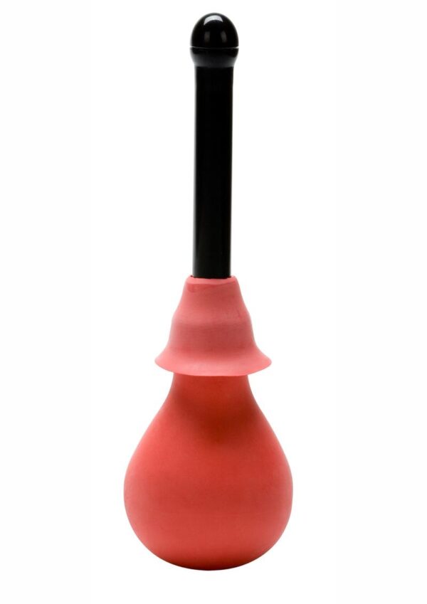 Vulcanite Anal Douche - Red and Black - Image 2