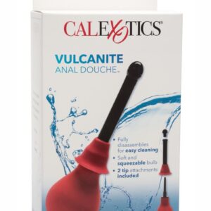 Vulcanite Anal Douche - Red and Black