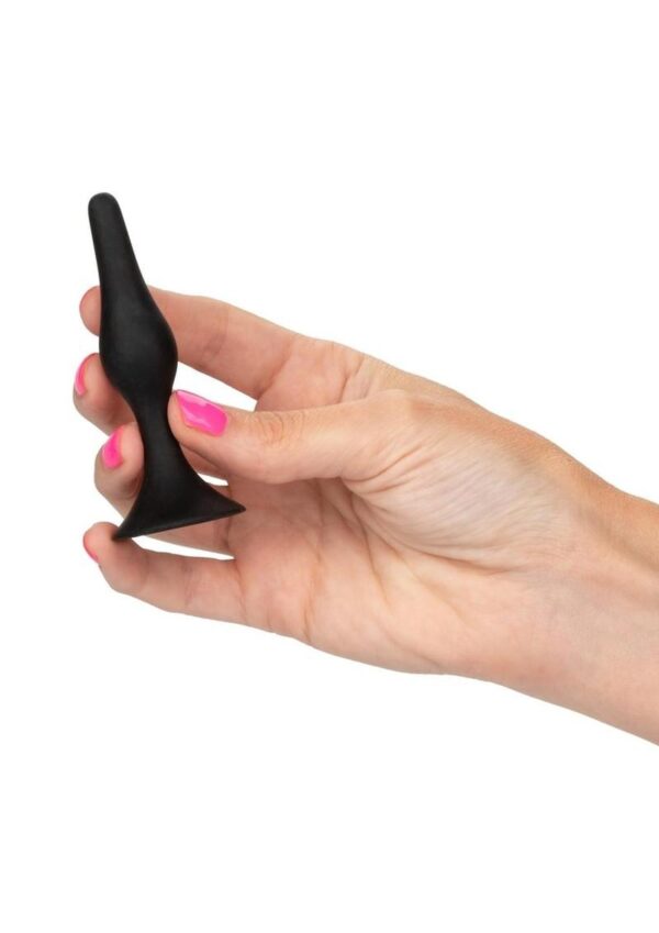 Booty Call Booty Starter Silicone Butt Plug - Black - Image 3