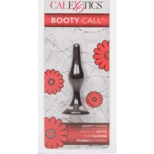 Booty Call Booty Starter Silicone Butt Plug - Black