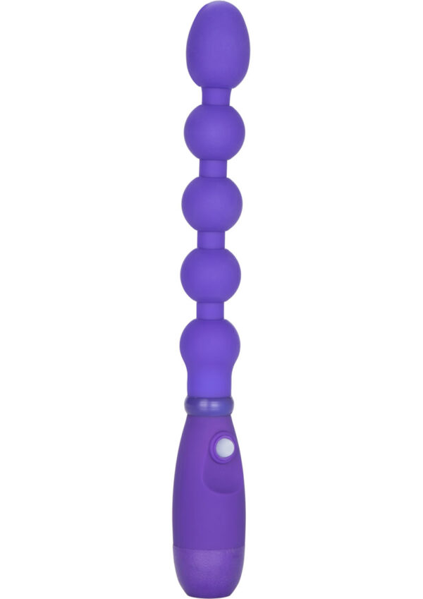 Booty Call Booty Bender Silicone Beaded Butt Plug - Purple - Image 2