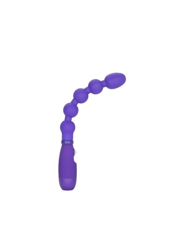 Booty Call Booty Bender Silicone Beaded Butt Plug - Purple - Image 3
