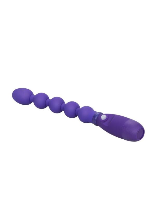 Booty Call Booty Bender Silicone Beaded Butt Plug - Purple - Image 4