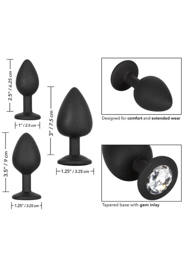 Silicone Gem Anal Kit Silicone Waterproof Black - Image 4