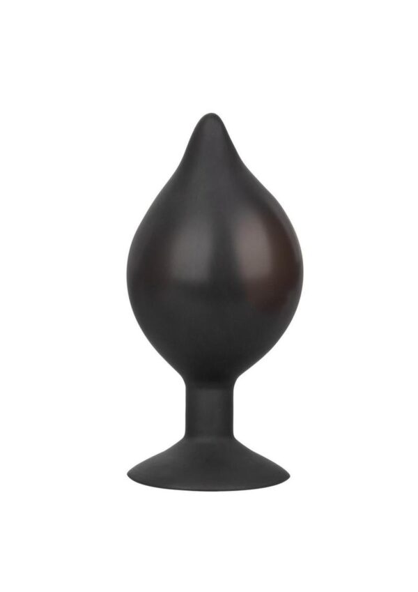 Large Silicone Inflatable Plug - Black - Image 3