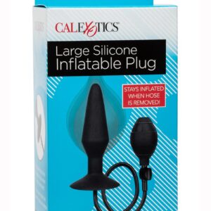 Large Silicone Inflatable Plug - Black