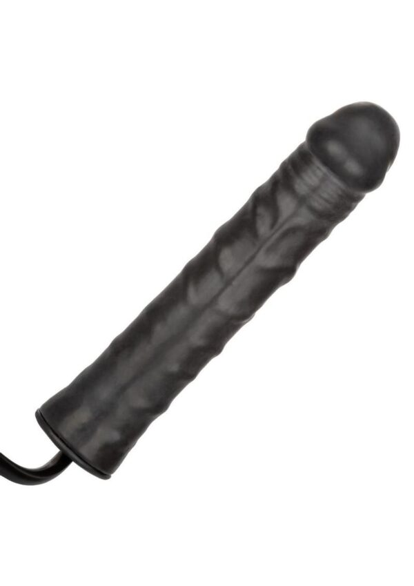 Inflatable Stud Dildo 9.5in - Black - Image 4