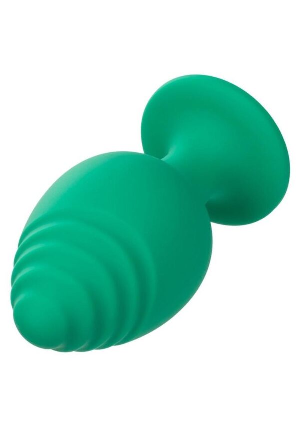 Cheeky Silicone Textured Anal Plugs Large/Small (Set of 2) - Green - Image 3