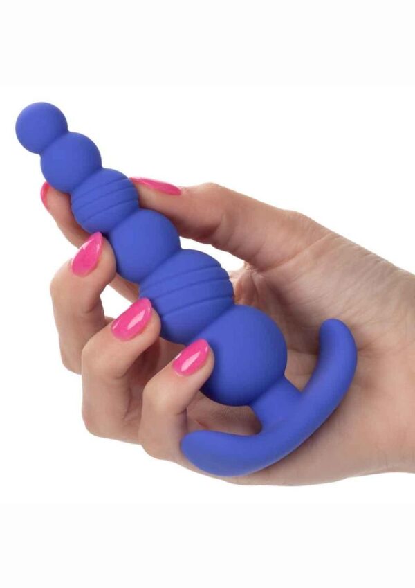 Cheeky X-6 Beads Silicone Anal Probe - Blue - Image 4