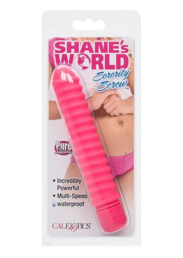 Shane`s World Sorority Screw Silicone Vibrator - Pink