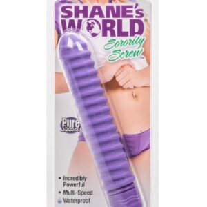 Shane`s World Sorority Screw Silicone Vibrator - Purple